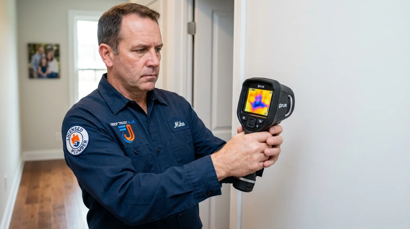 Thermal imaging leak detection by Johns Plumbing LLC in Babylon